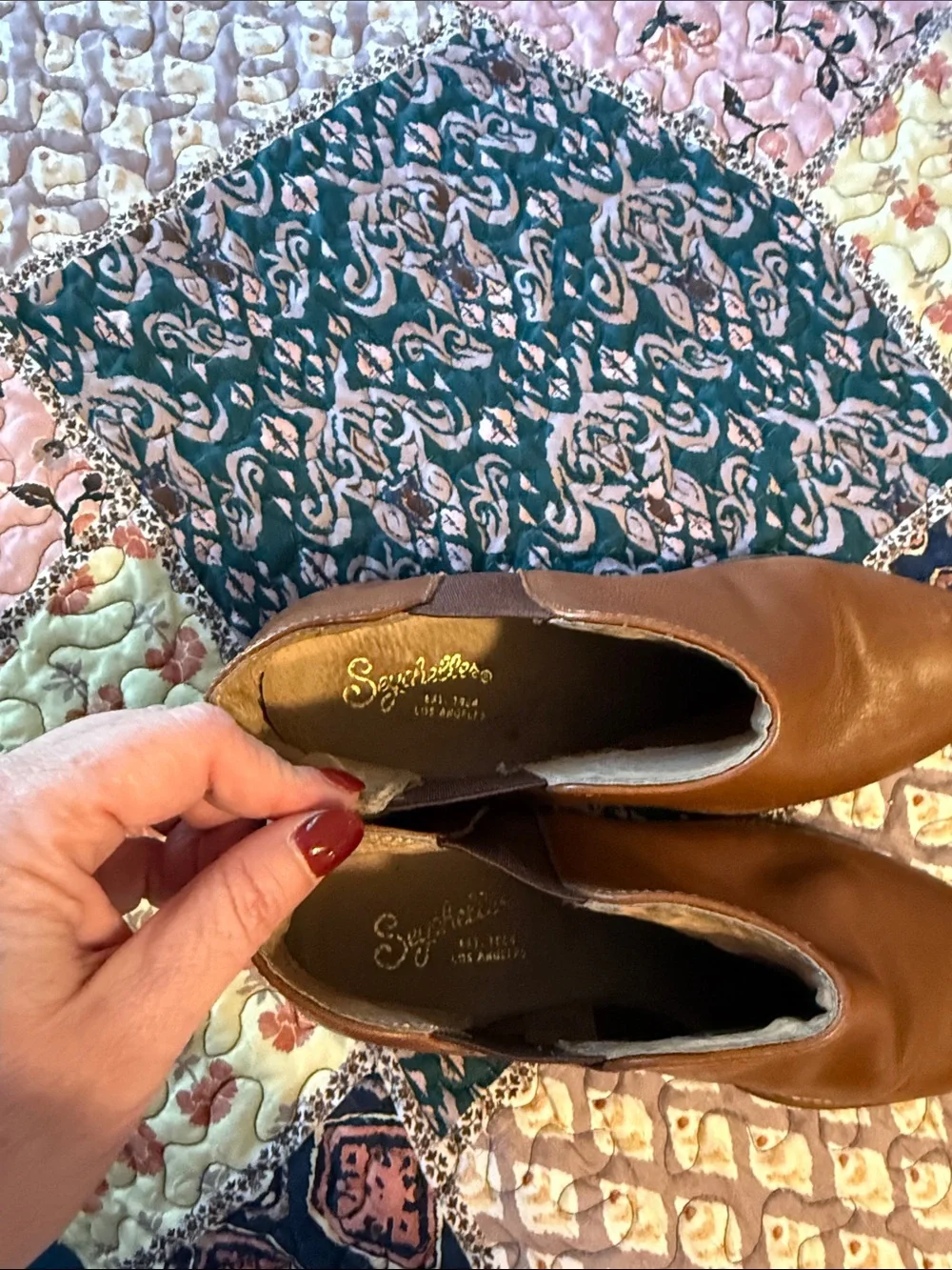 Seychelles Brown Leather Chelsea Ankle Boots 8.5